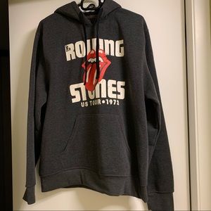Rolling Stones Charcoal Black hoodie - Size Large